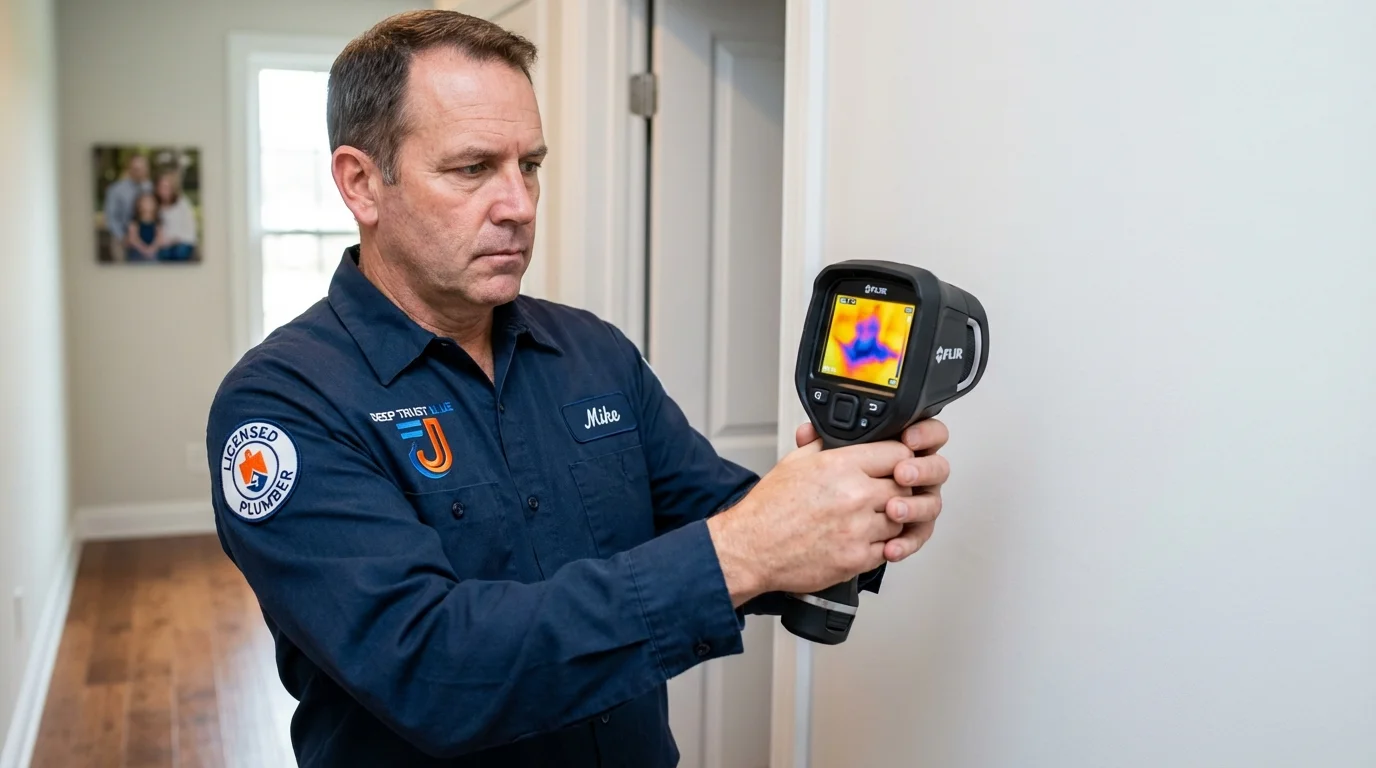 Thermal imaging leak detection by Johns Plumbing LLC in Richwood